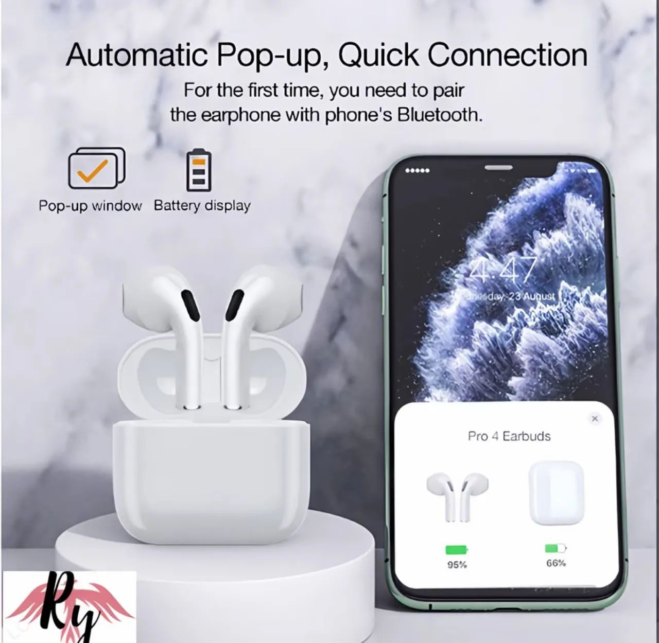 Fone de ouvido Bluetooth