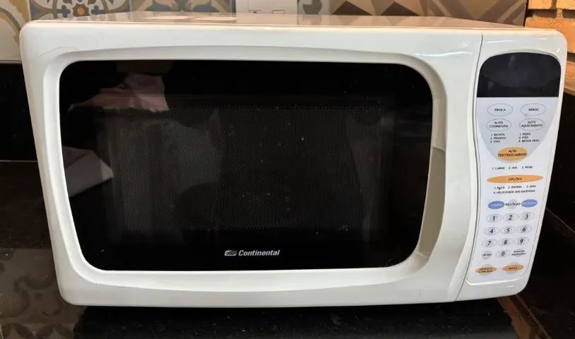 Micro-ondas Continental 30 Litros 127V Branco Funcionando