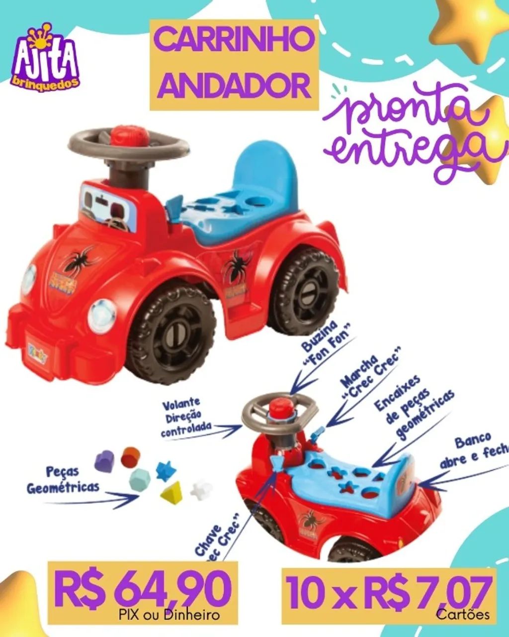 Carrinho Andador  - Foto 5
