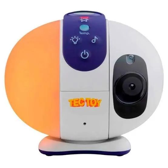 Câmera wi-fi babá eletrônica Tectoy, projetor de estrelas, canção de minar, abajur, tempo - Foto 3