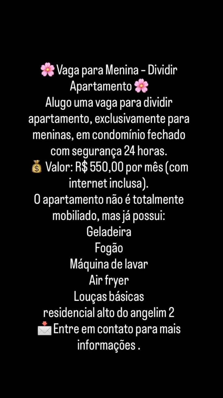 dividir apartamento angelim