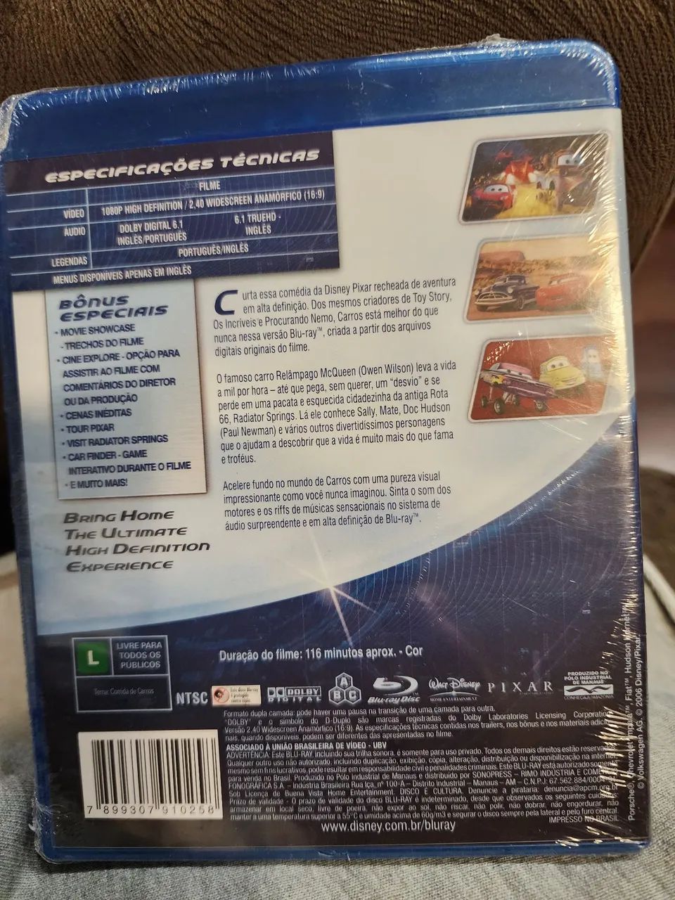 Carros Blu Ray Pixar Disney novo e lacrado  - Foto 2