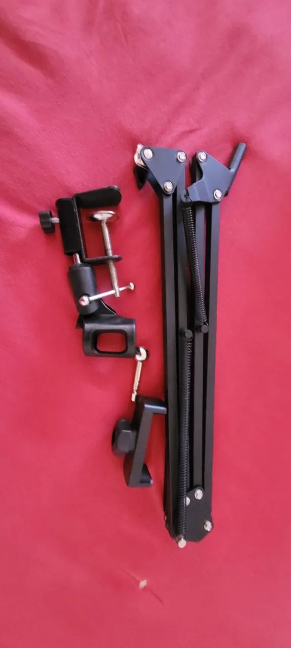 Braço Articulado Suporte De Mesa Para Microfone e celular Profissional  - Foto 2