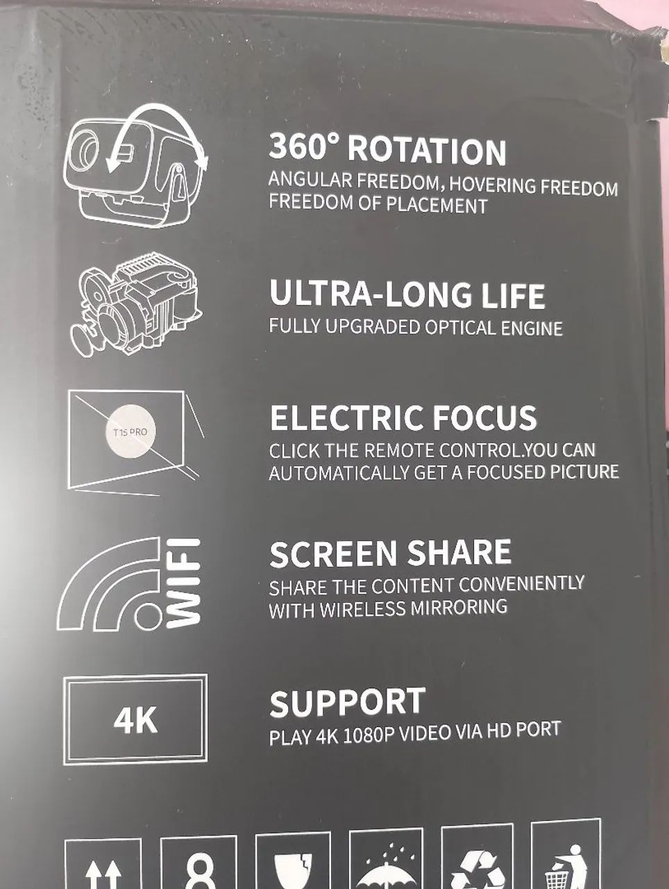 Projetor T15 pro novo na caixa - Foto 5