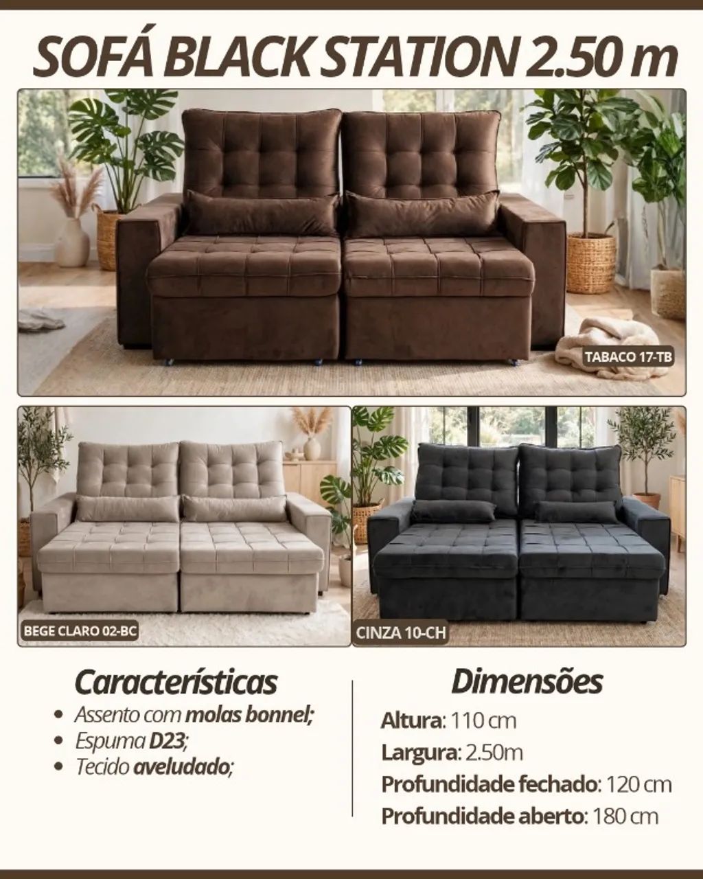 Sofa retrátil 