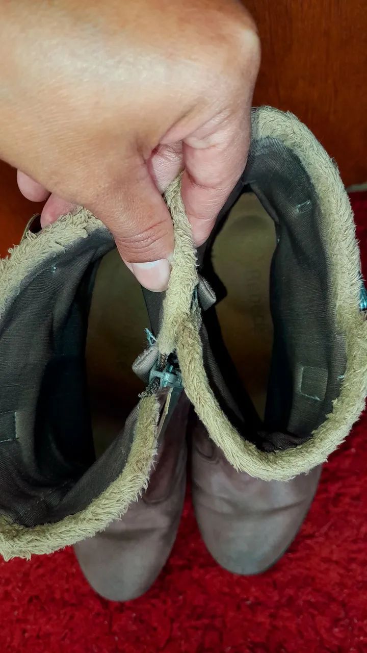 Bota feminina Bebecê N:36 Couro  - Foto 5