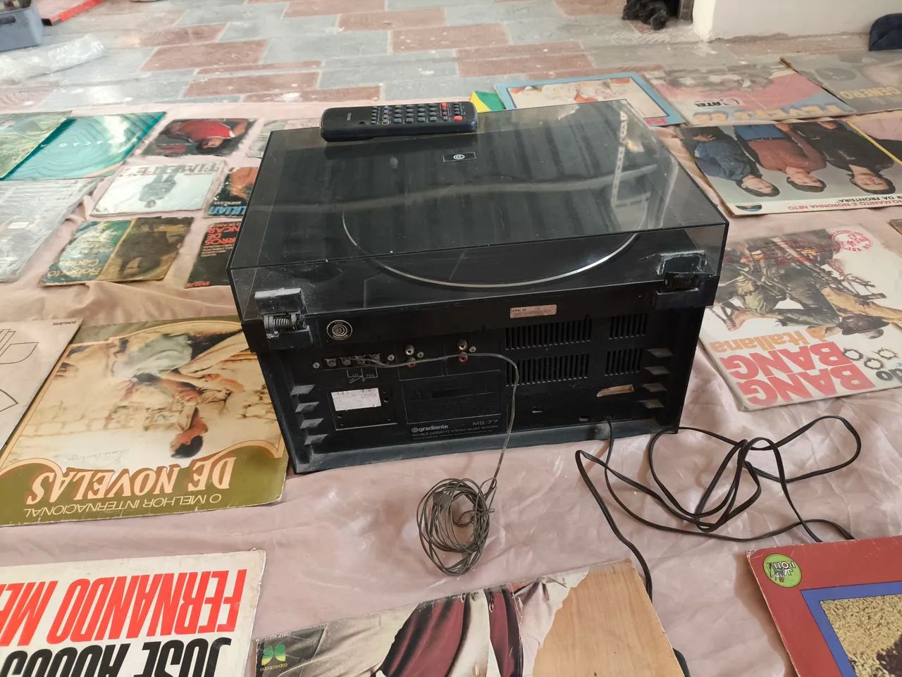 Som Gradiente MS-77 Vintage + Coleção de Vinil e K7 - Funcionando - Foto 4