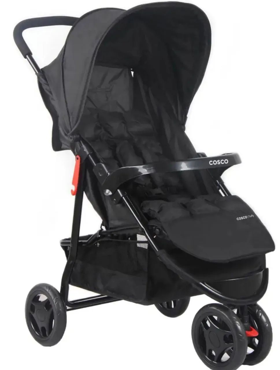 Carrinho de bebê toffy cosco 3 rodas preto