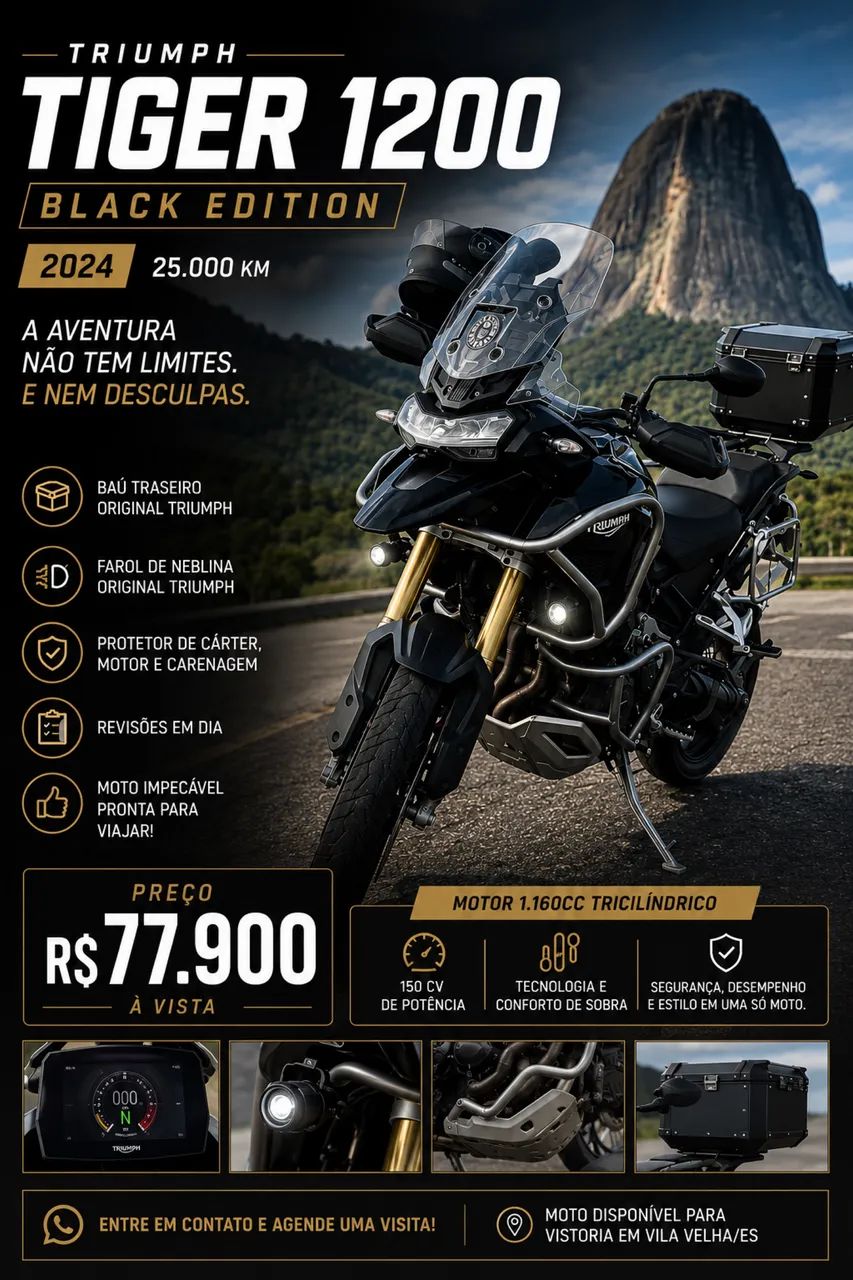Tiger Black Edition 1200cc - Foto 2