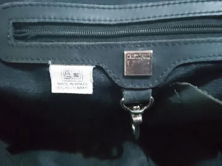 Bolsa Cristófoli Feminina Azul-Marinho - Foto 5