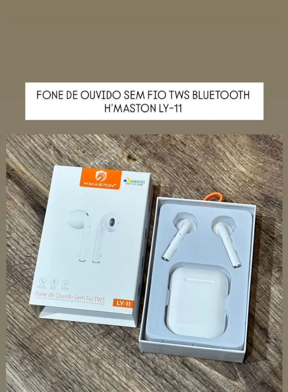 Fone de ouvido sem fio Bluetooth 