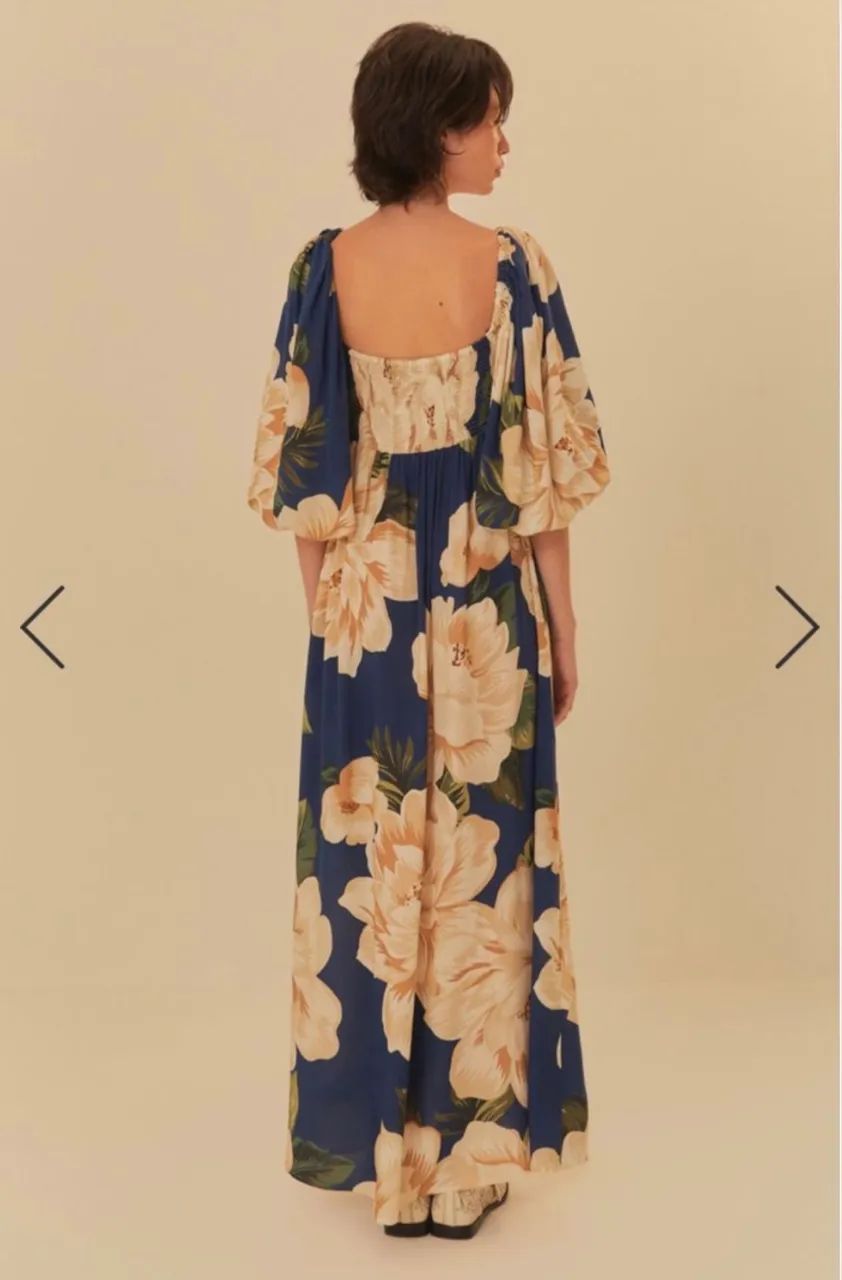 Vestido farm longo estampado  - Foto 2
