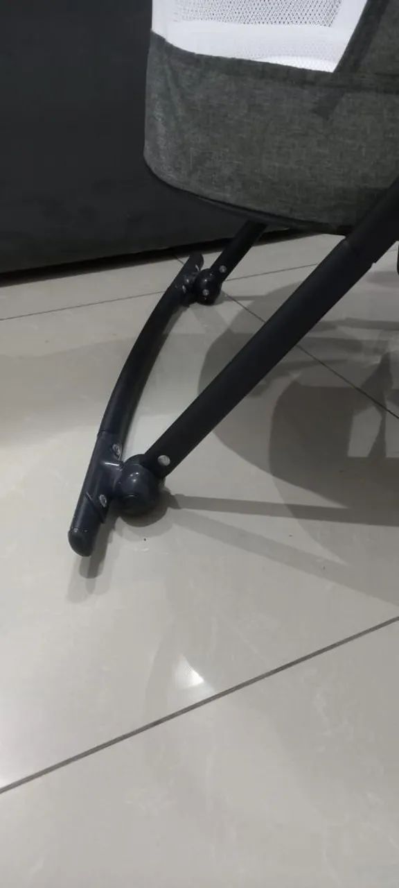 Berço Moisés Portátil Com Balanço Safety  Cinza - Foto 6