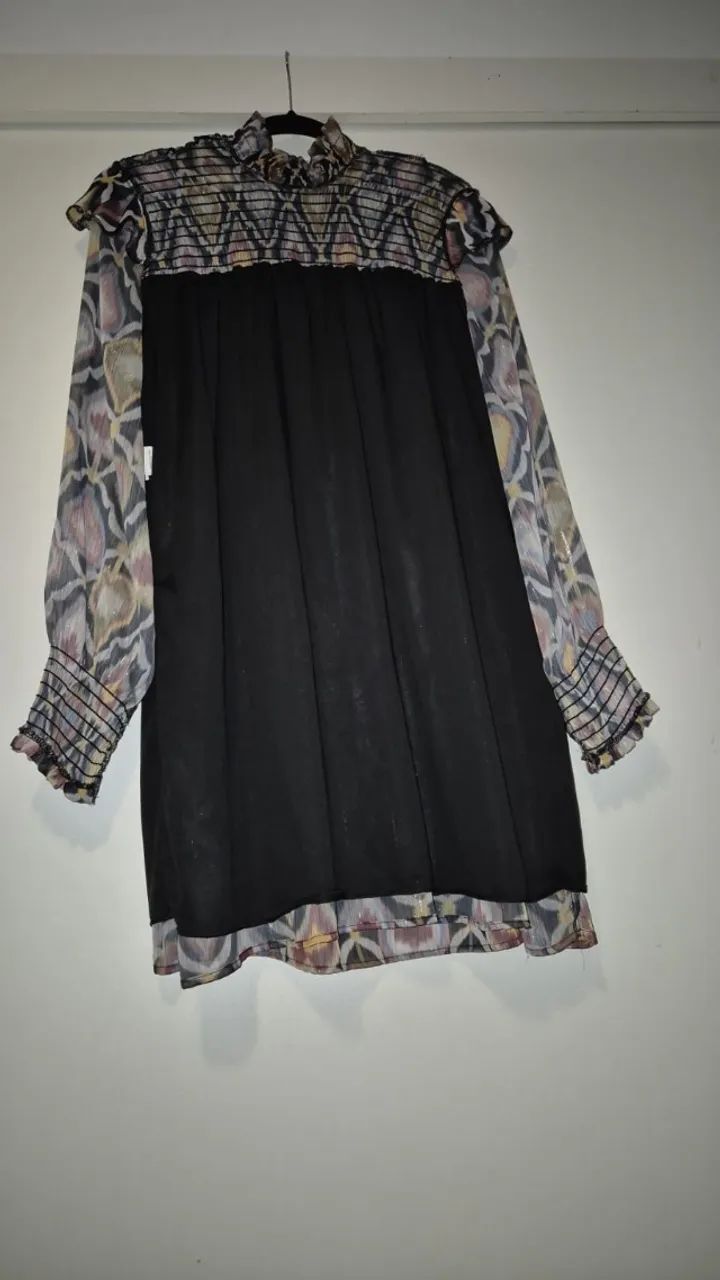 Vestido Amaro estampado ikat com lurex  - Foto 2