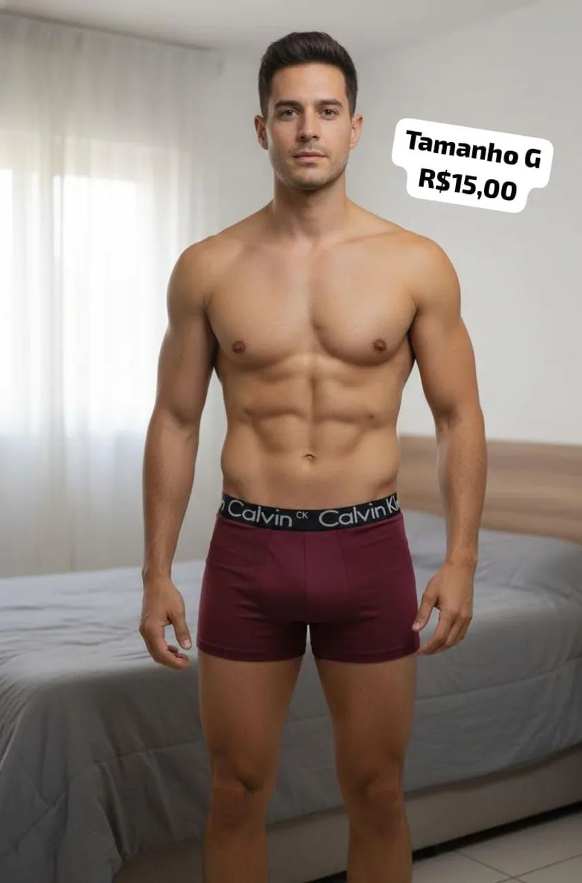 Cueca Box masculina tamanho G e GG  - Foto 3