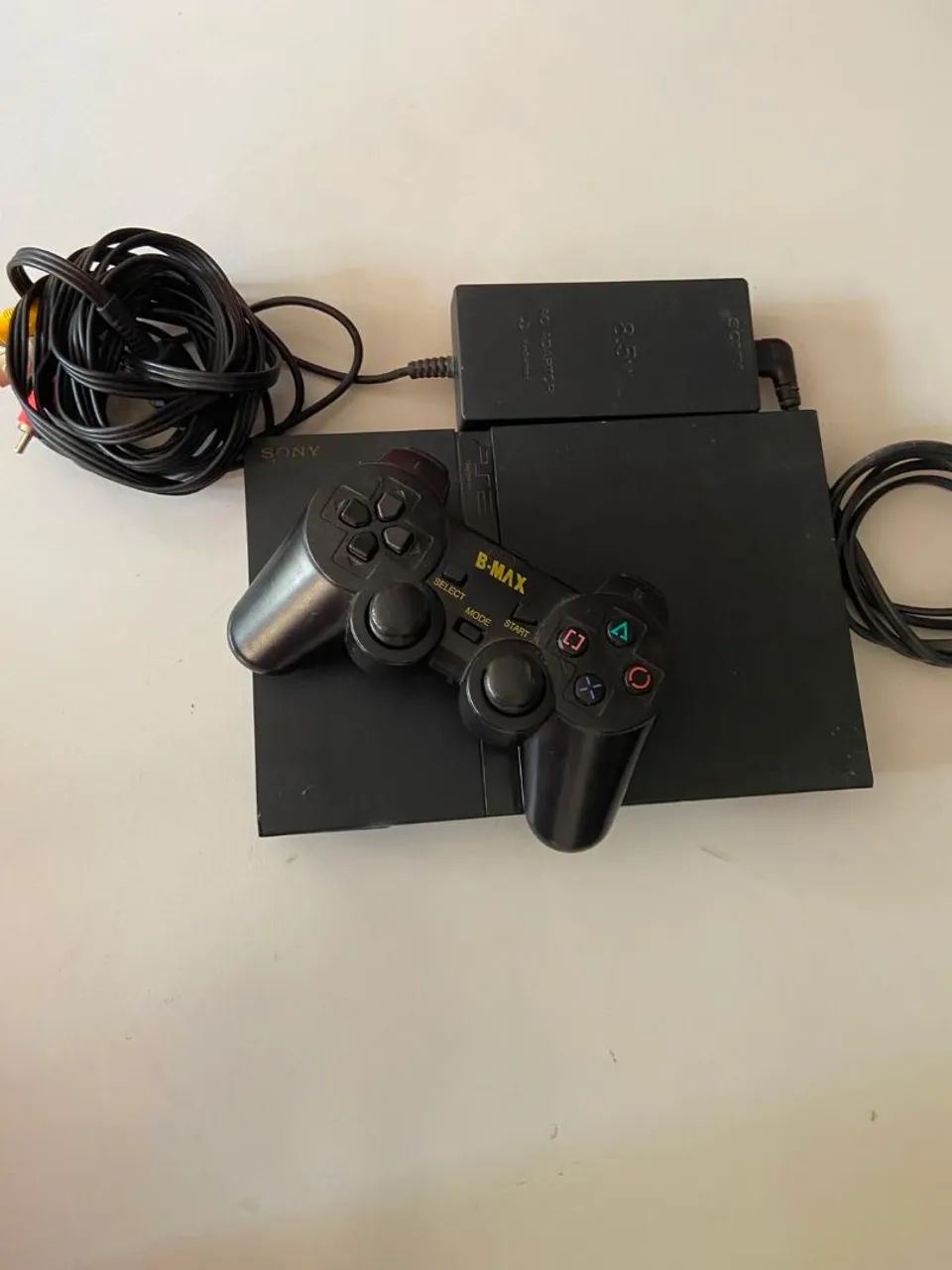 Ps2 Slim Com Cabos E fonte original - Foto 2
