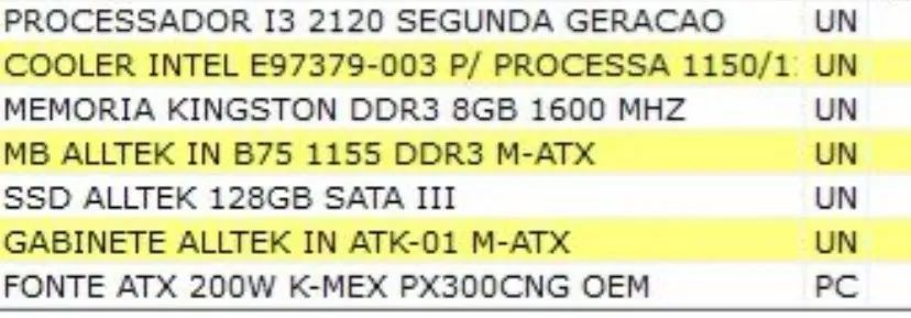 CPU i3, SSD 128 gb 
