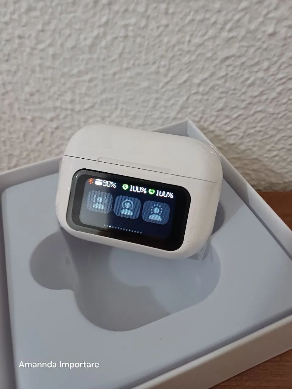 Fone de ouvido bluetooth branco  - Foto 5