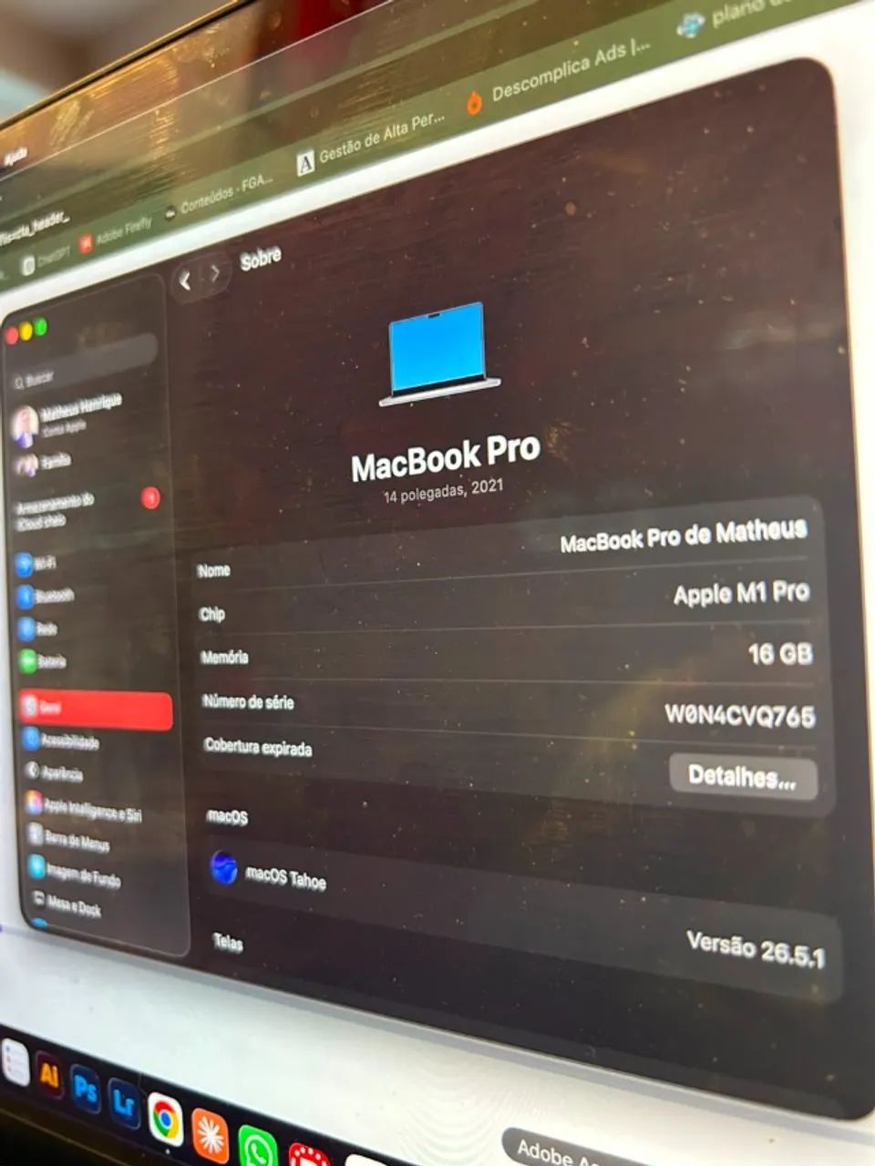 Macbook PRO 2021 M1 - 16gb ZERADO - Foto 2