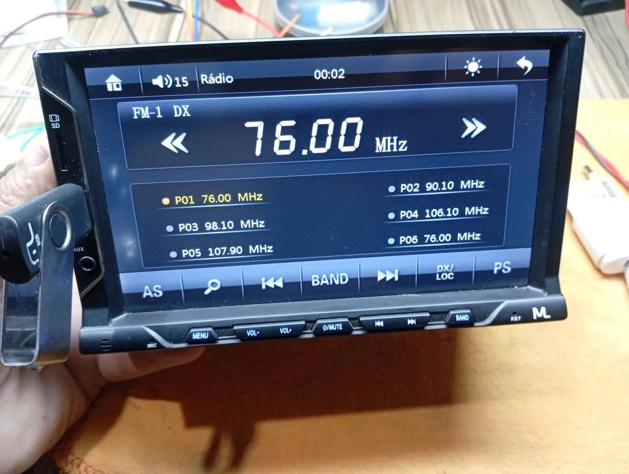 Multimídia automotiva bluetooth 