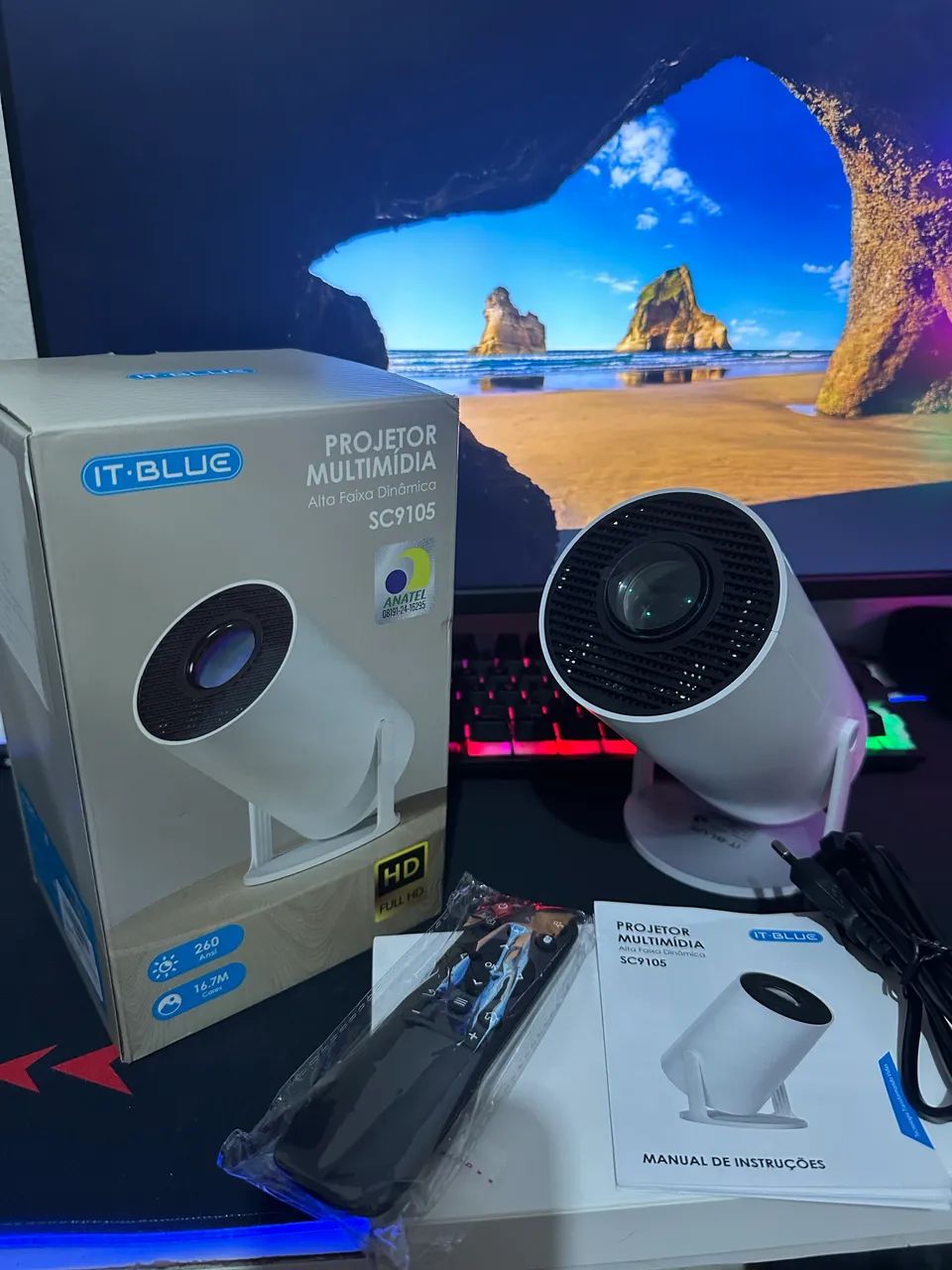 PROJETOR HY300 NOVO