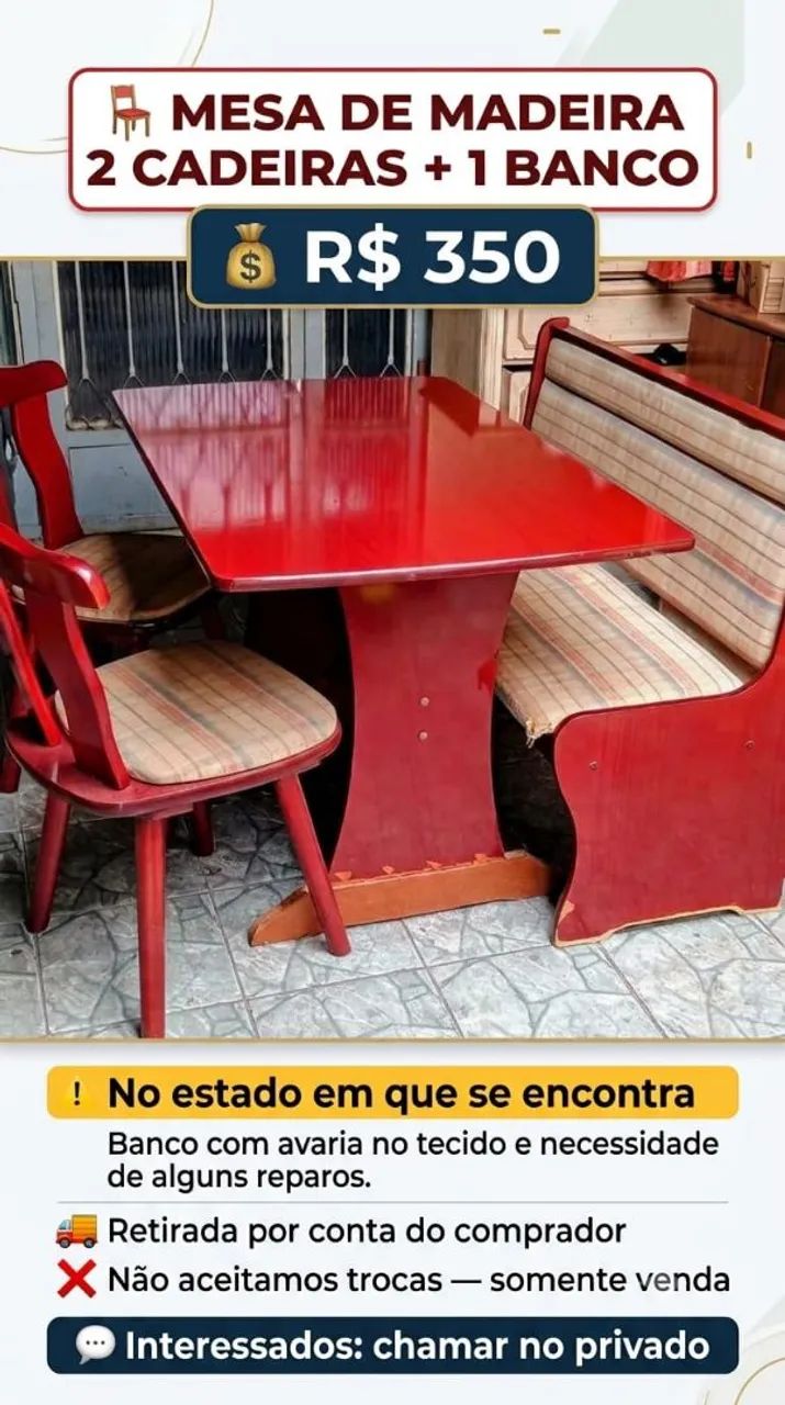 MESA DE MADEIRA