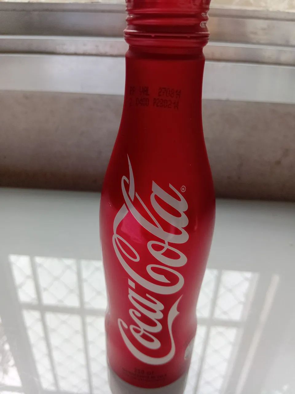 Garrafa Coca Cola Alumínio Copa 2014 cheia  - Foto 2