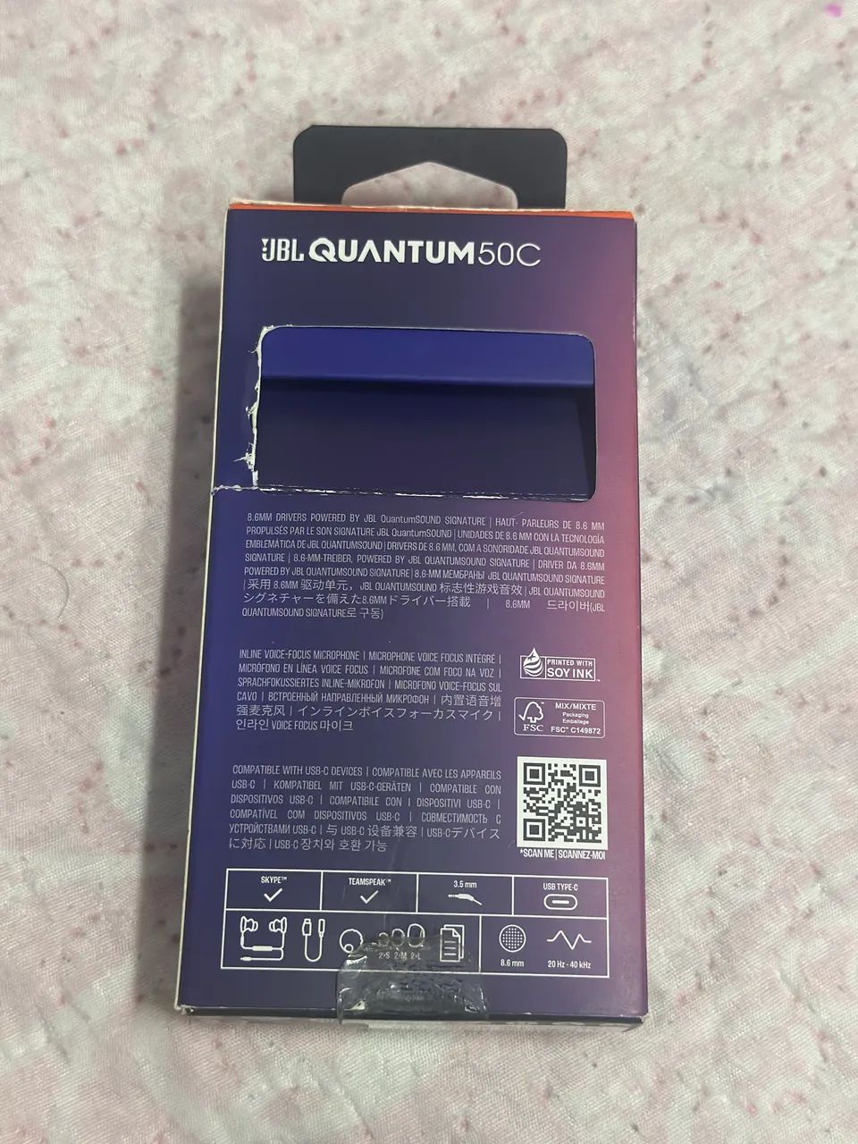 Fone gamer JBL QUANTUM 50C - Foto 3