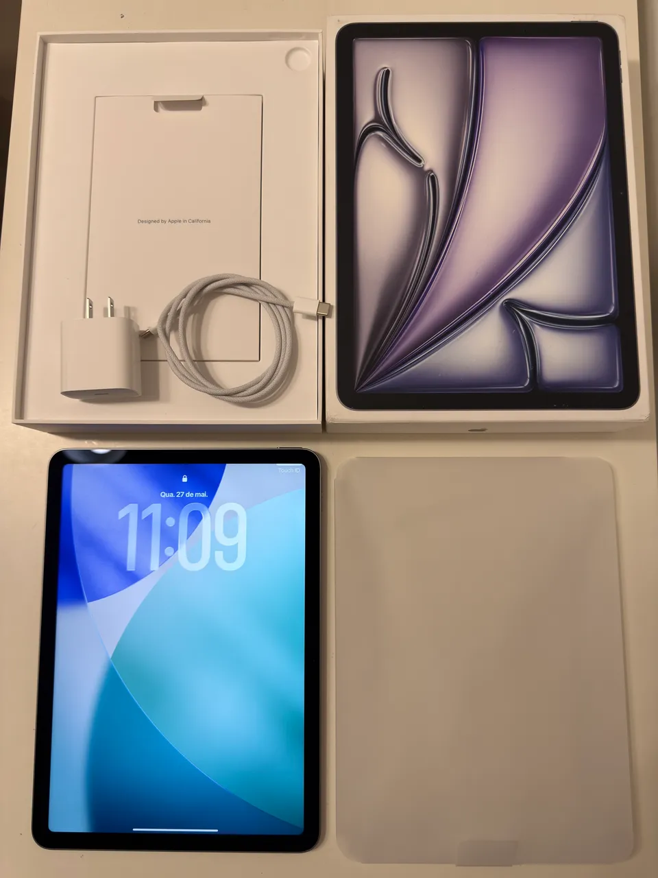 IPAD AIR 4ª GERAÇÃO 64GB CINZA ESPACIAL COM CAIXA E CABO ORIGINAL