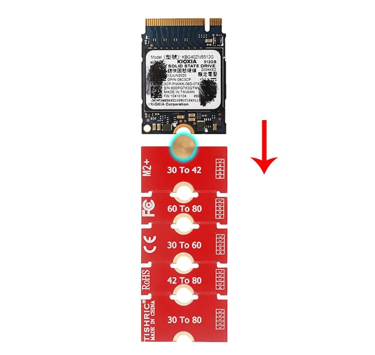Extensão para SSD m.2 ssd  2230 2242 2260 a 2280 - Foto 6