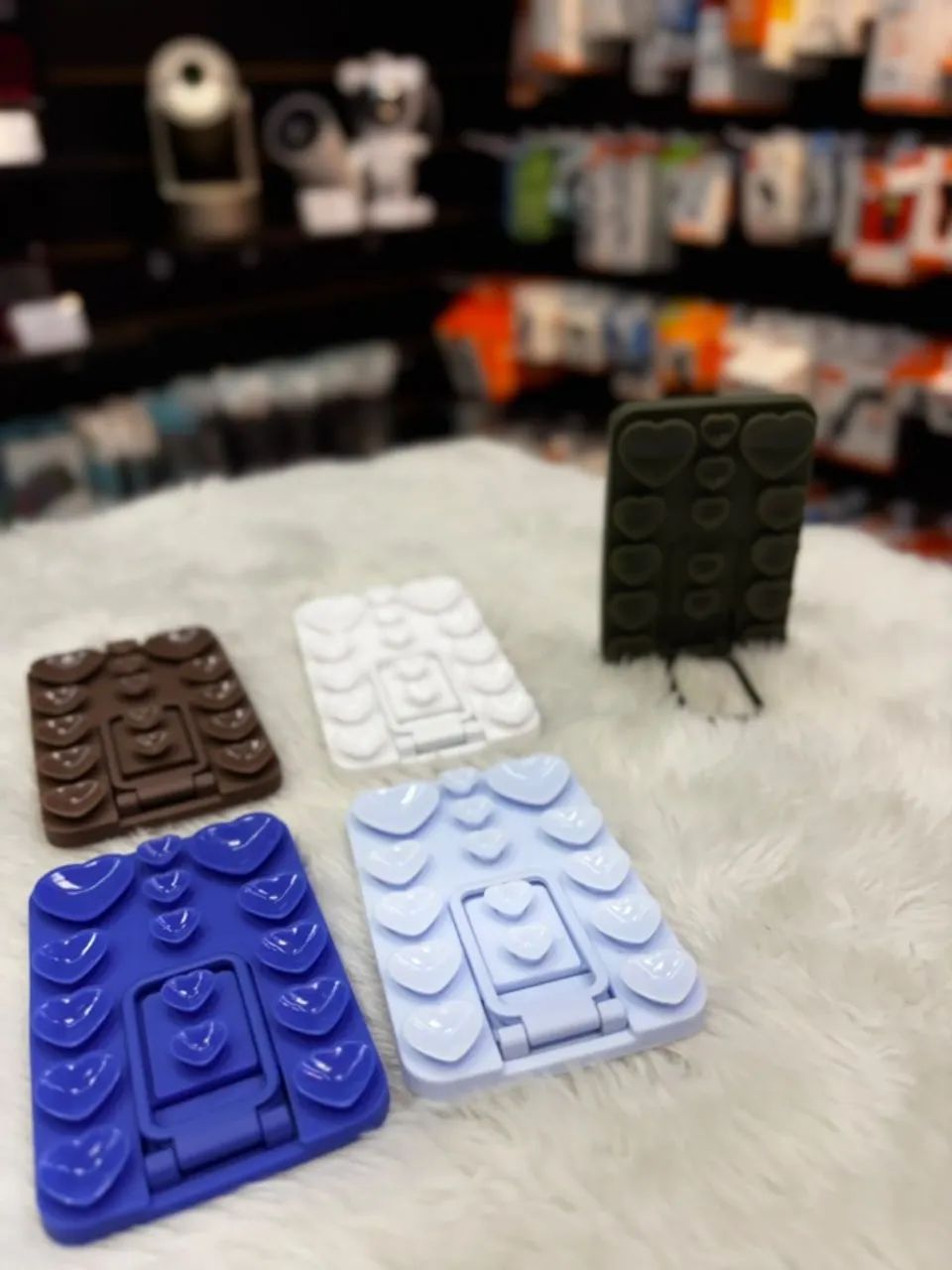 Ventosa com suporte para celular