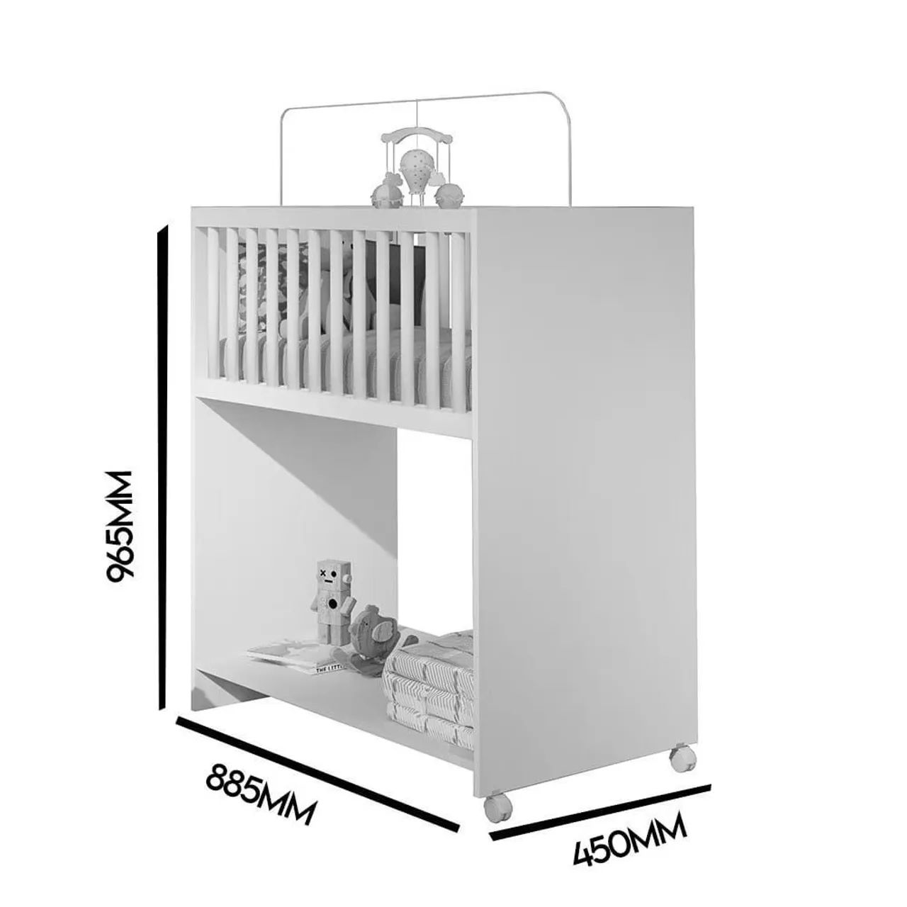 Mini berço 2 em 1 - Foto 3