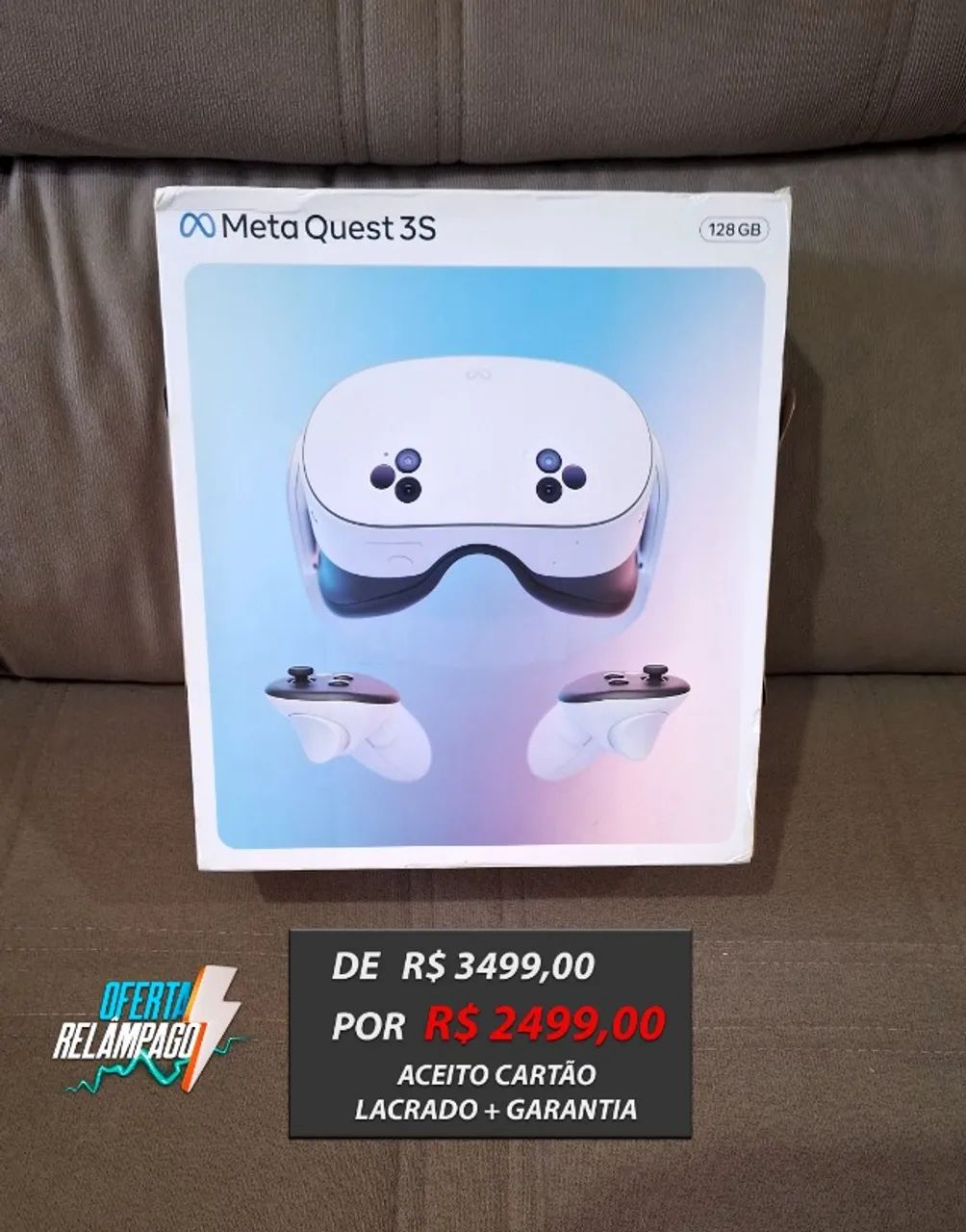 LACRADO] Meta Quest 3S 128GB VR (Aceito Cartão) - Consoles de