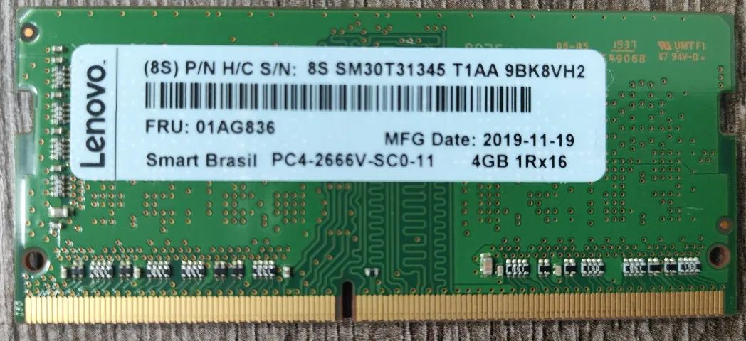 MEMÓRIA 4GB DDR4 MARCA SMART PC4-2666 SMS4TDC3C0K0446SCG - SEMINOVA - Foto 2