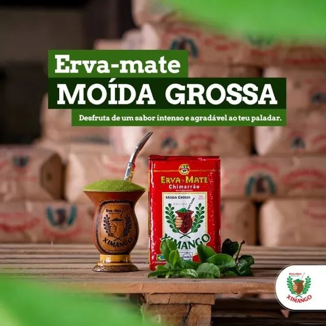 Kit 10 Erva-mate De Chimarrão Moída Grossa 1kg Ximango - Foto 3