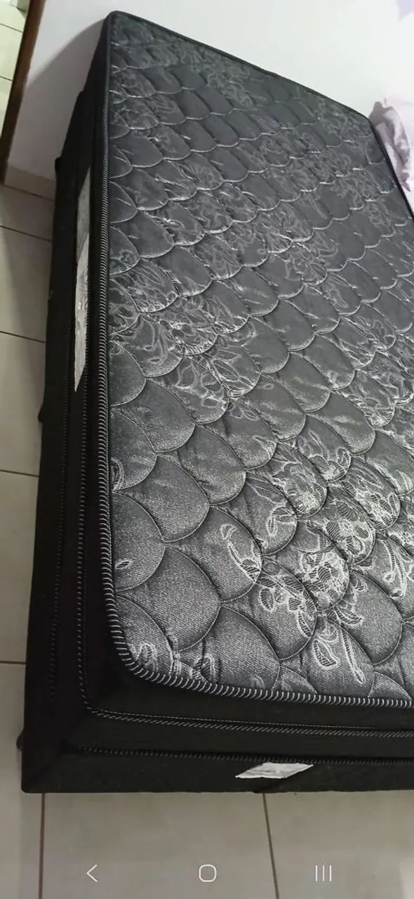 Cama Solteiro Box + Colchão Solteiro D33 + Entrega Gratis na Hora 