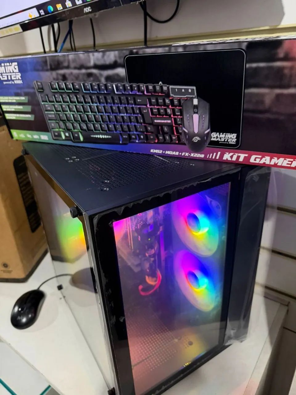 Pc Gamer AQUÁRIUM GEFORCE 8GB Novo Lacrado na Caixa  - Foto 2