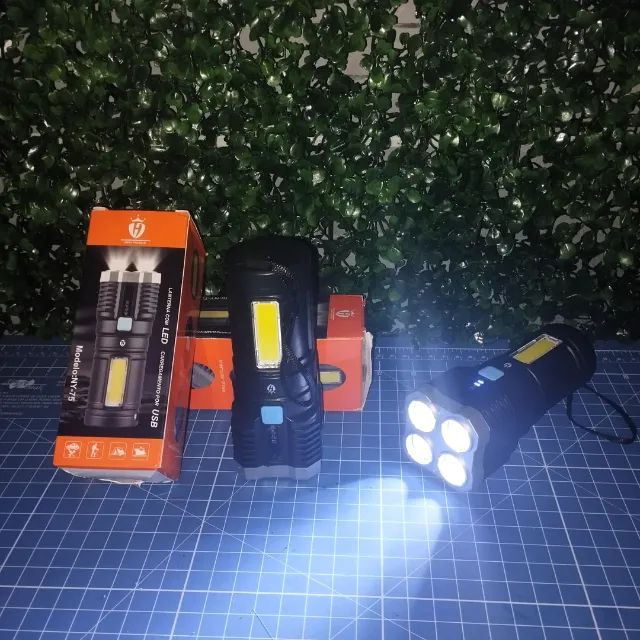 [FRETE GRÁTIS] Lanterna de LED Recarregável Forte e Compacta - Pronta Entrega - Foto 4