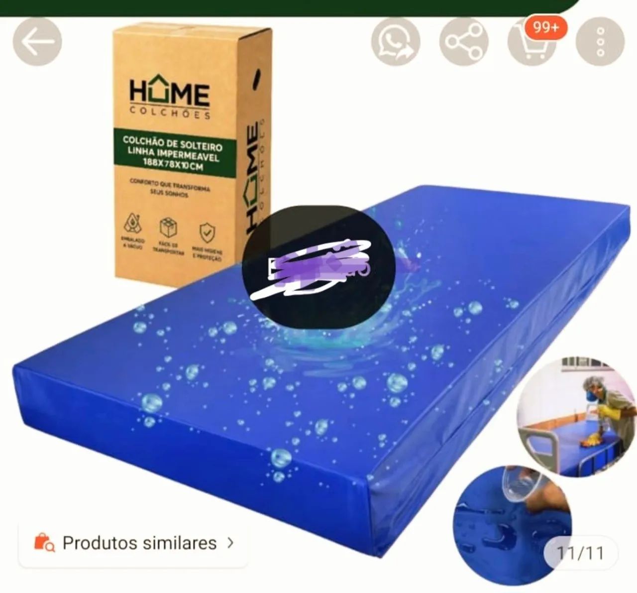 Cadeira de roda, andador, cama ferro, colchão. 