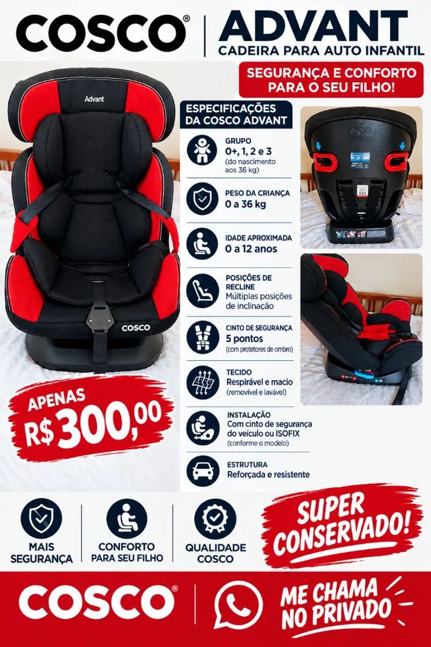 Cadeirinha de carro Cosco Advant