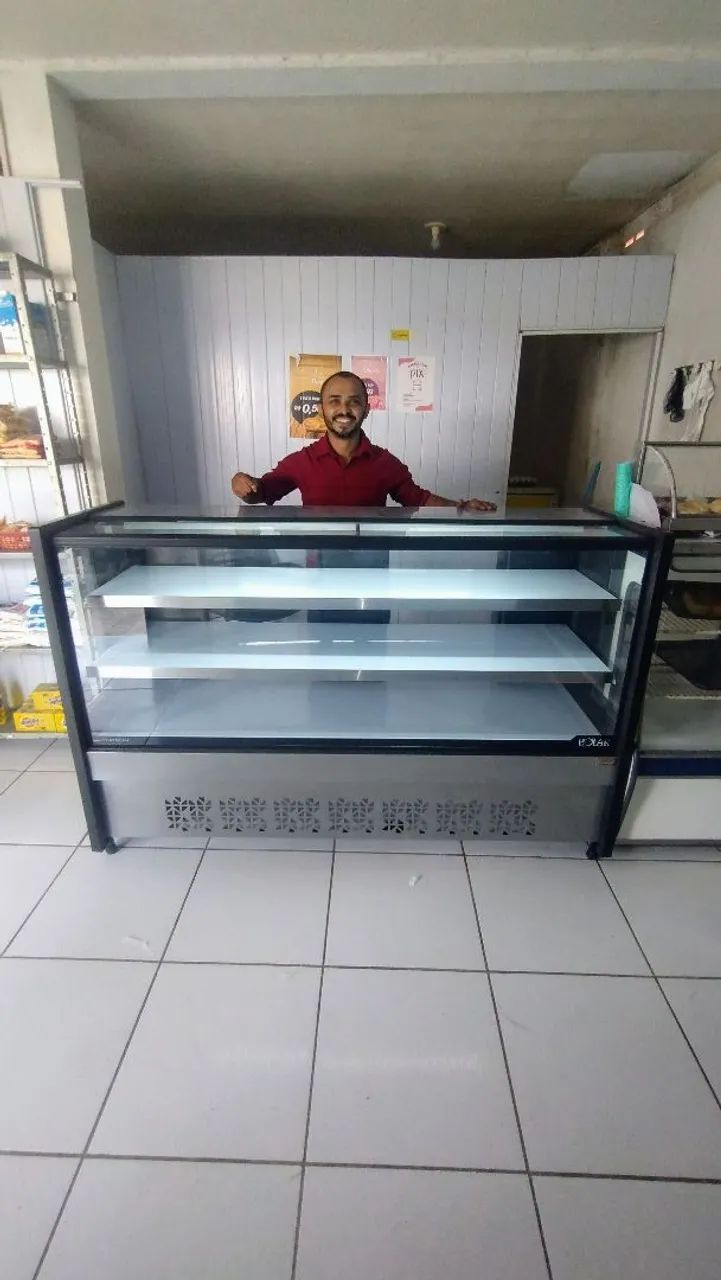 BALCÃO VITRINE NATURAL 1.75 METRO POLAR 