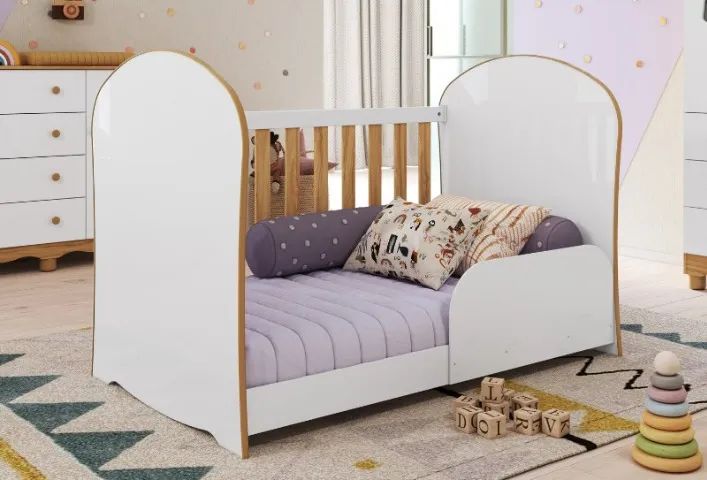 Berço Cama Smim Americano, 100% MDF - Praia Moveis - Foto 3