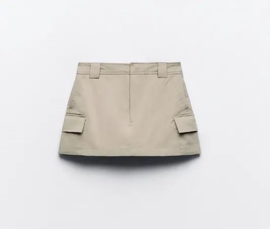 short-saia com bolsos zara PP