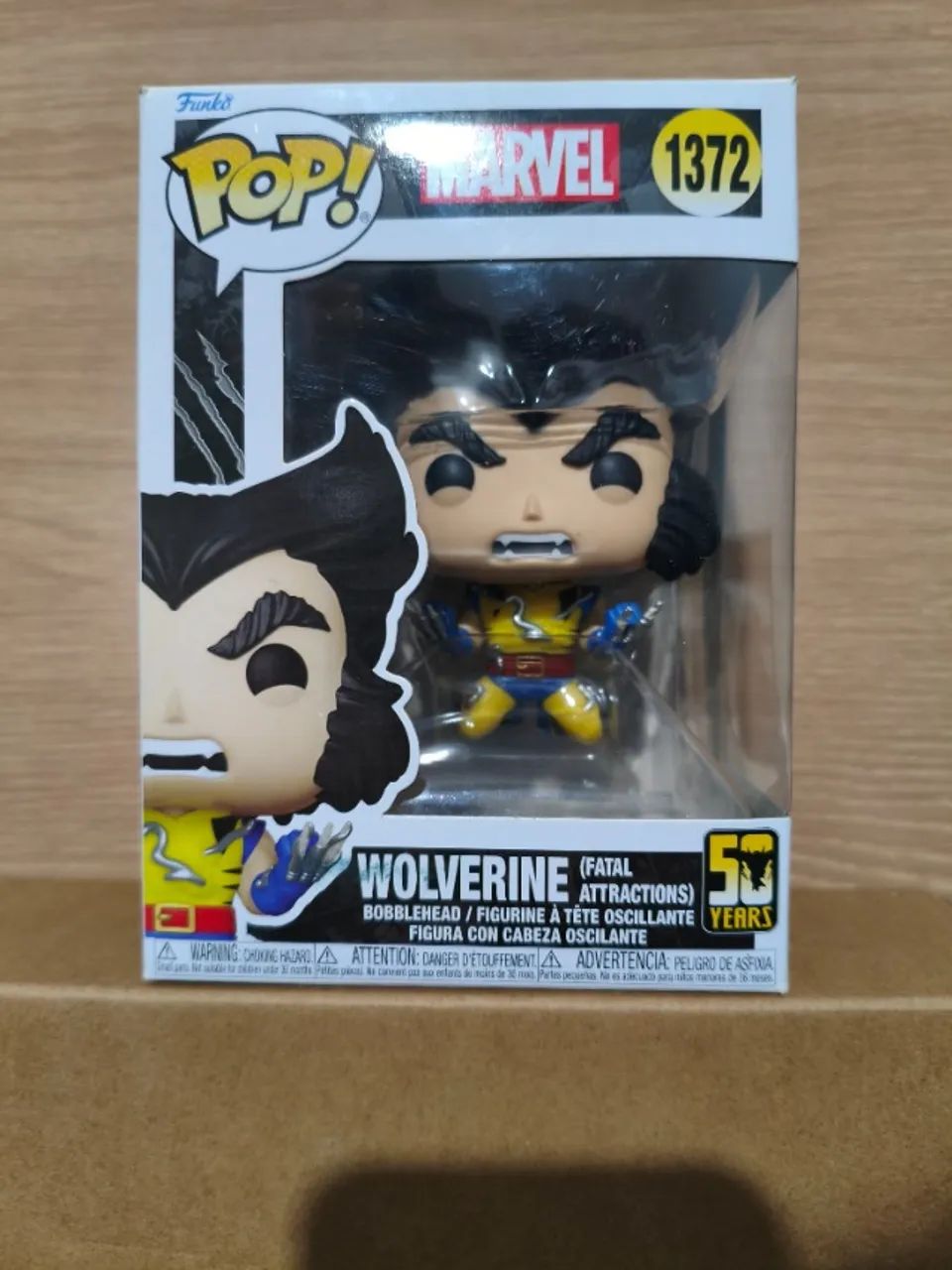 Funko Pop! Marvel - Wolverine (Fatal Attractions) #1372 (Com Caixa / 50 Years)