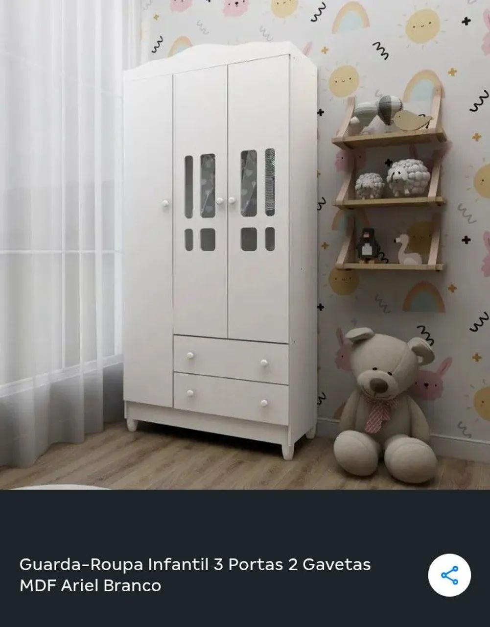 Guarda roupas infantil