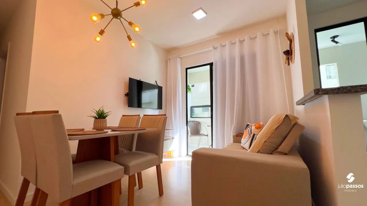 Apartamento mobiliado 2 Quartos com Suíte no Condomínio Vista Aruana | Varanda + - Foto 4