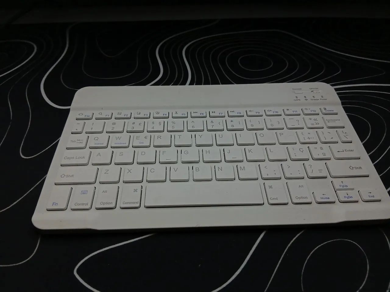 Teclado Branco Bluetooth  - Foto 3