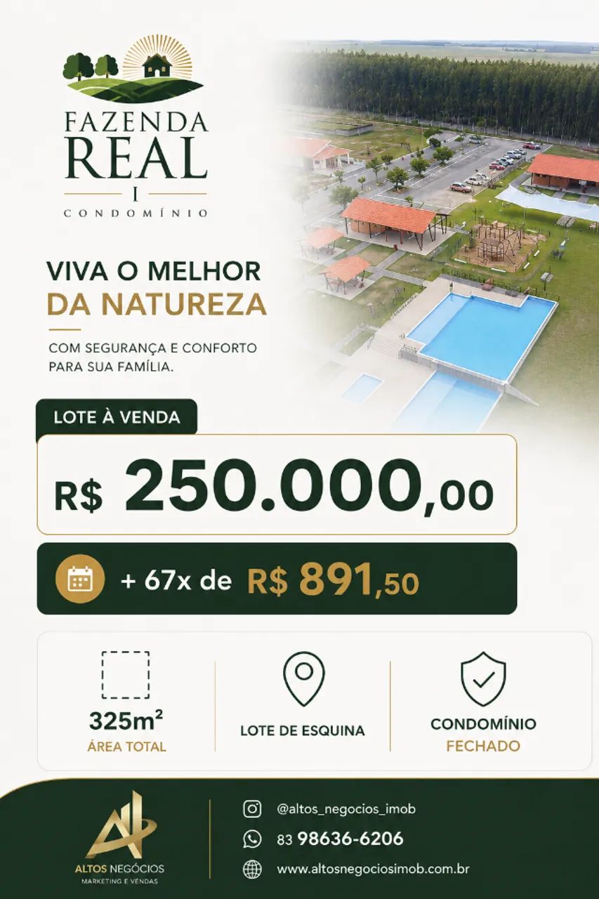 Fazenda Real I | Segurança, Lazer e Natureza