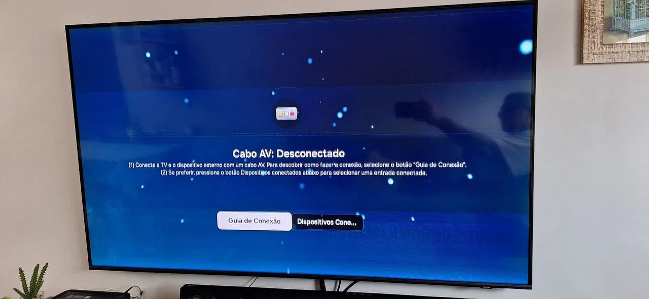 TV 55 Samsung defeito de tela