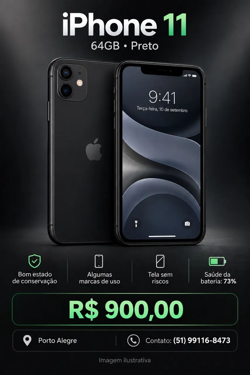iPhone 11 64GB - Celulares e Smartphones - Azenha, Porto Alegre